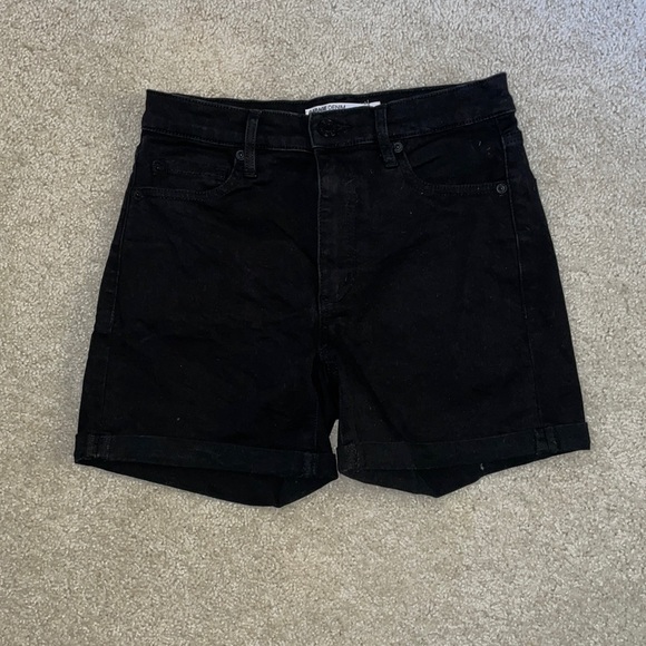 Garage Shorts Womens Taille Haute High Rise Denim Jeans Black Size 3 - Picture 3 of 5
